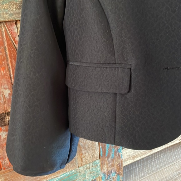 Erin Fetherston Heart print Bow Jacket. Black - Picture 10 of 16